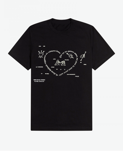 T shirt "Corazon" - Black - Unisex