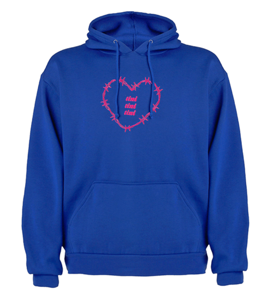 Felpa Cuore Spinato Tini - Blu - Unisex