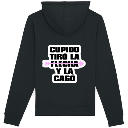 Felpa "Cupido Tirò la Flecha" - Black - Unisex