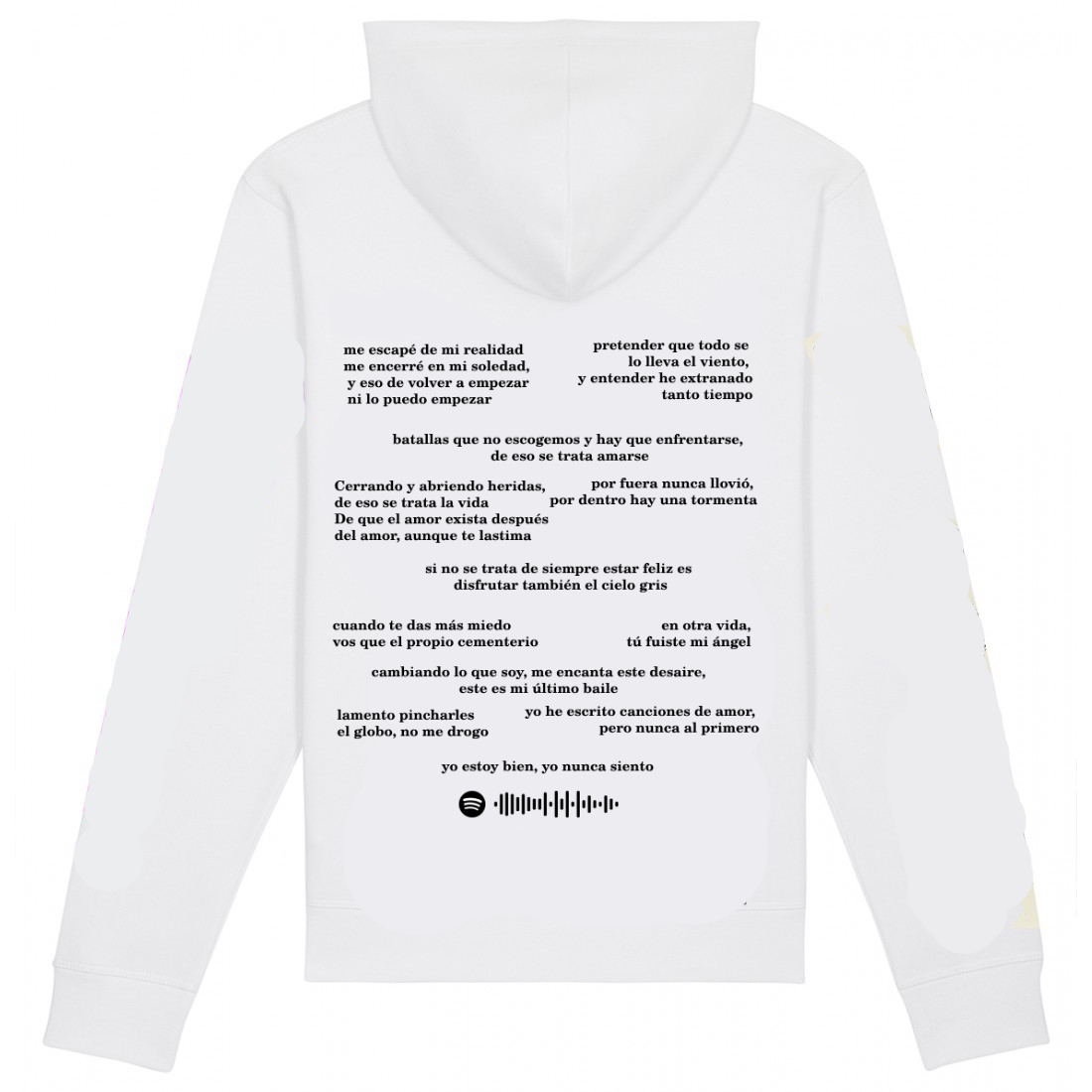 Felpa "Un Mechon Letra" - White - Unisex